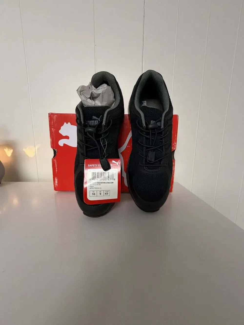Puma Fuse Motion 2.0 Black Low Safety Shoe Size US 10